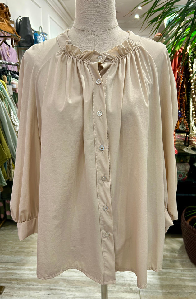 BLUSA OVERSIZE BEIGE