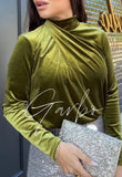 TOP TERCIOPELO CUELLO CRUZADO