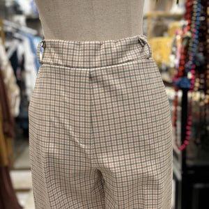 PANTALON CUADROS VERDES/CAMEL