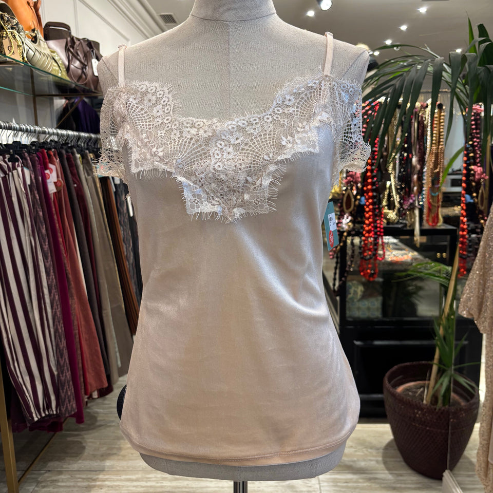 LENCERO TERCIOPELO BEIGE