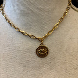 CADENA OJO DORADO