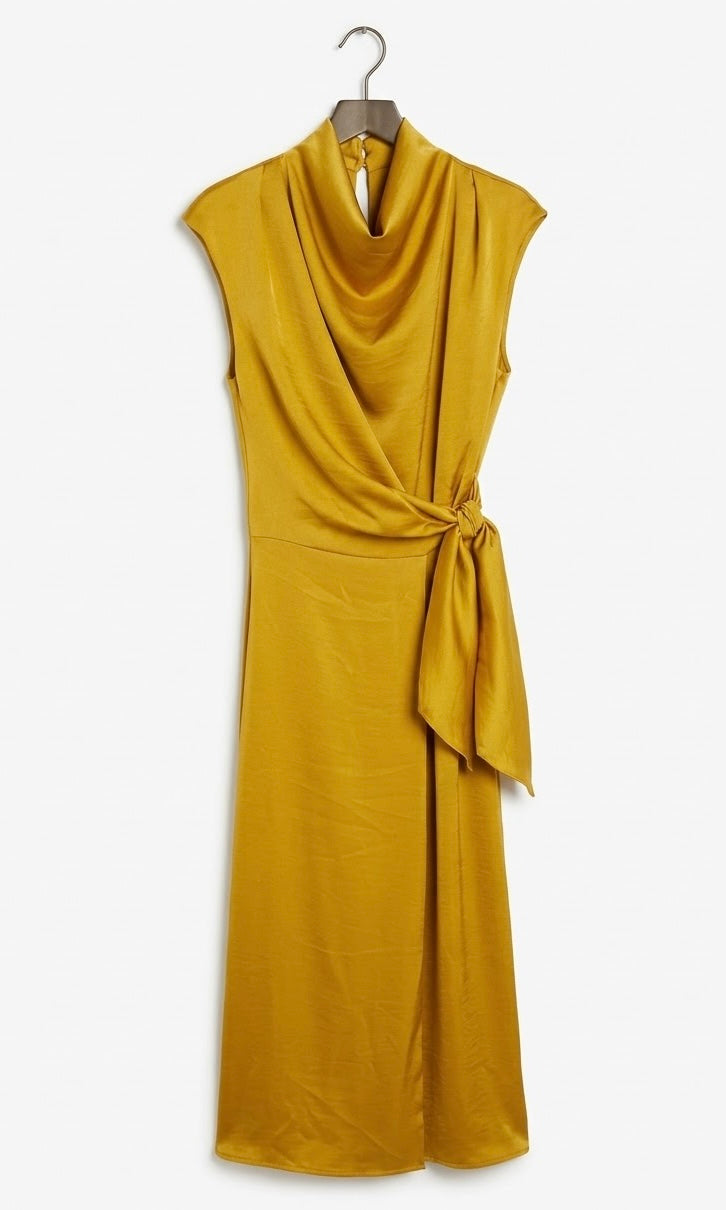 VESTIDO BREST MOSTAZA