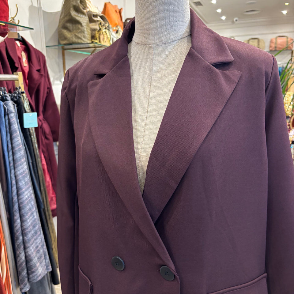 BLAZER CRUZADA BURDEOS