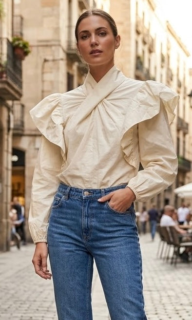 BLUSA BARI BEIGE
