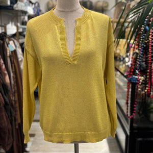 JERSEY AMARILLO CUELLO V PUNTO FINO