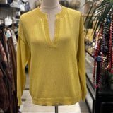 JERSEY AMARILLO CUELLO V PUNTO FINO