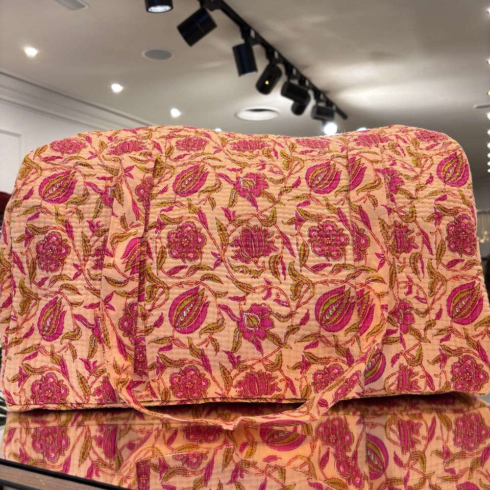 BOLSA ESTAMPADA FONDO NARANJA