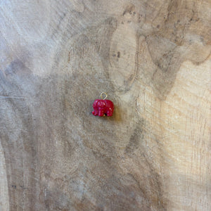 COLGANTE ELEFANTE MINI ROJO