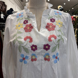 BLUSA BLANCA FLORES
