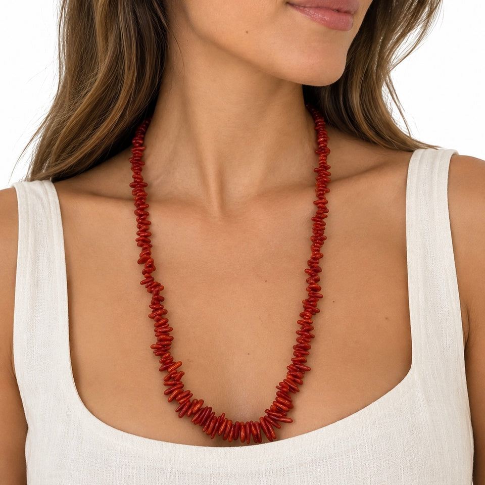 COLLAR LARGO CORAL