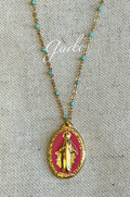 CADENA MILAGROSA ESMALTADA