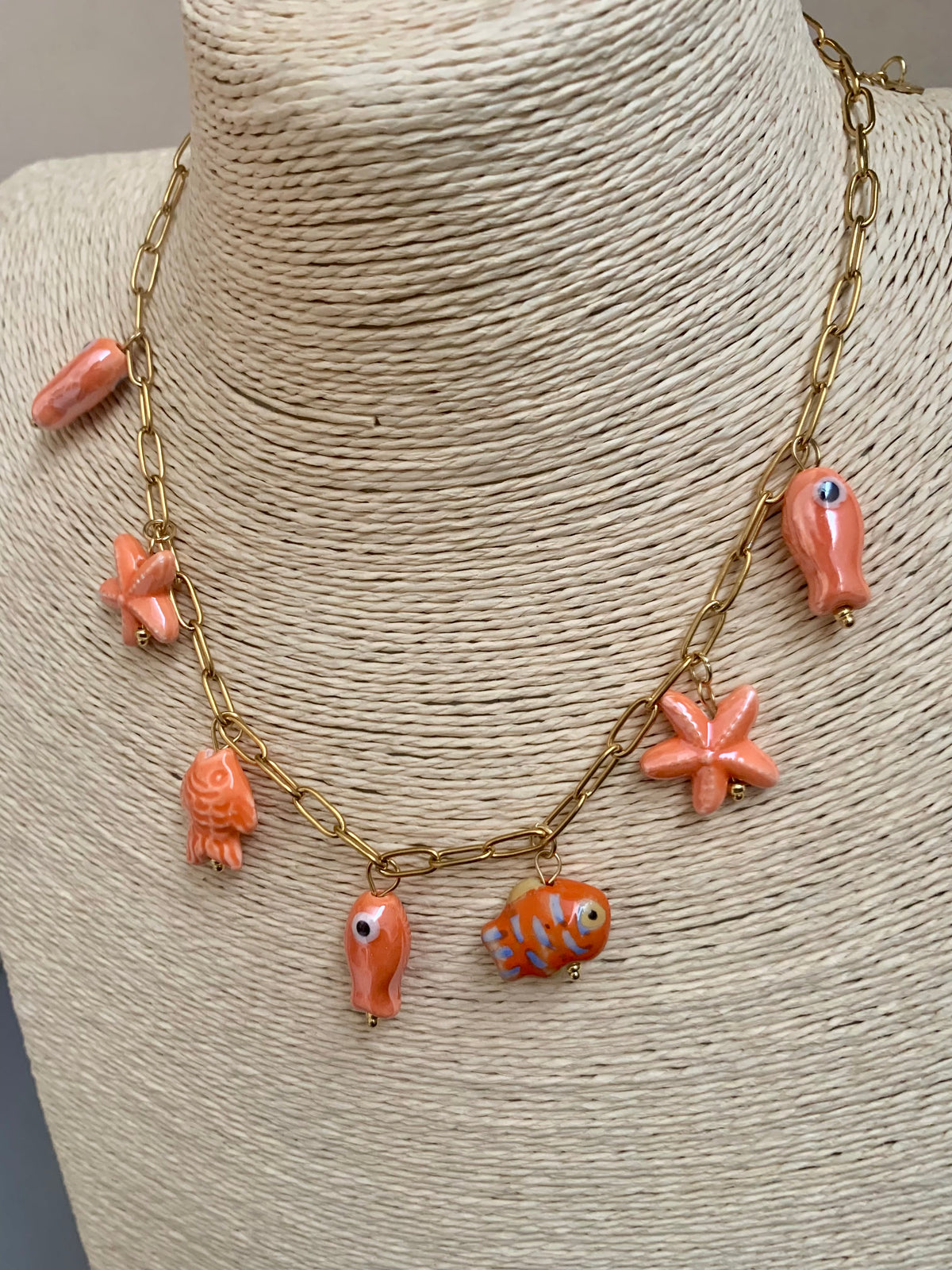 COLLAR MAR NARANJA