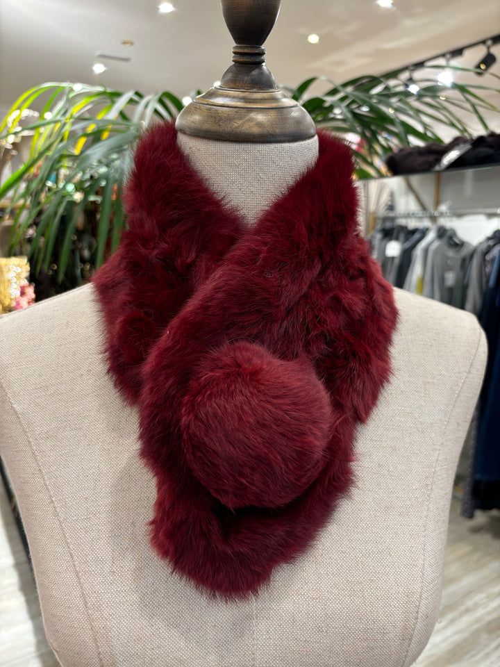 CUELLO NATURAL BURDEOS