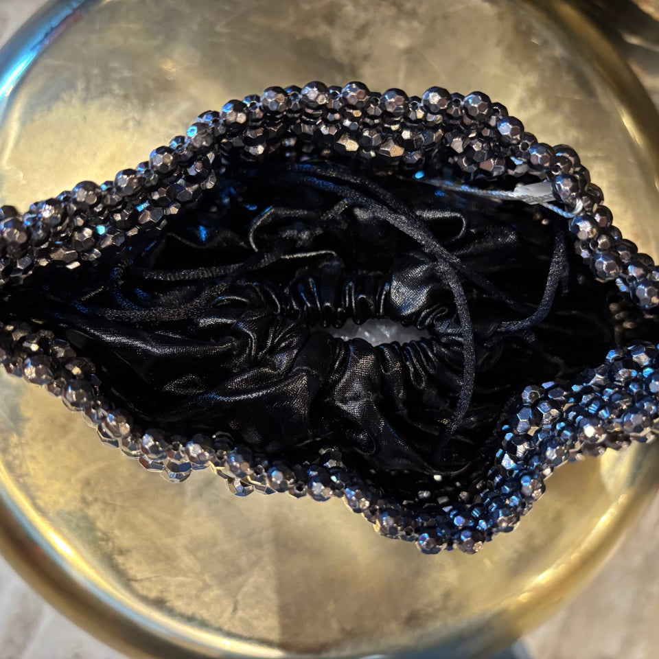 BOLSO DE FIESTA GRIS OSCURO