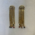 PENDIENTE FLECOS COLORES
