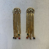 PENDIENTE FLECOS COLORES