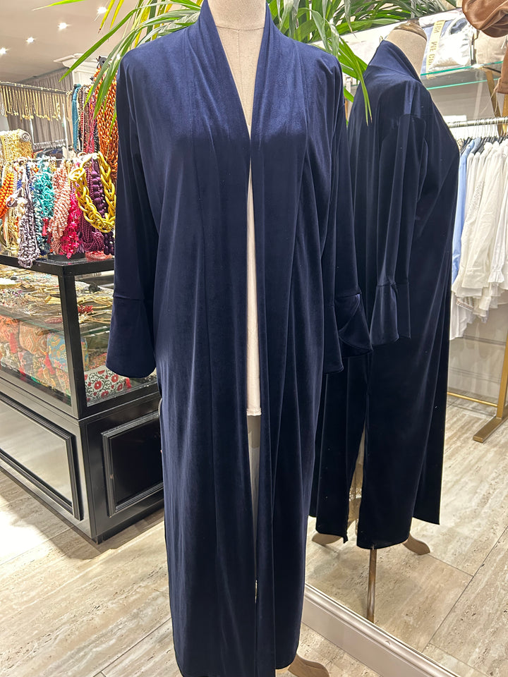 KIMONO TERCIOPELO AZUL MARINO