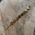 PULSERA CIRCULOS BROCADOS