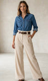 PANTALON DE PANA BEIGE