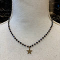 GARGANTILLA BOLITAS AZUL Y ESTRELLA