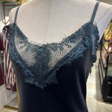 LENCERO TERCIOPELO AZUL PETROLEO