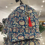 BOLSA ESTAMPADA FONDO AZUL
