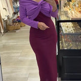 VESTIDO BICOLOR MALVA BUGANVILLA
