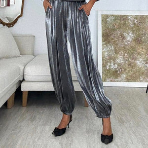 PANTALON BOMBACHO TORNASOL PLATEADO