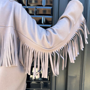 SUDADERA OVERSIZE FLECOS TOPO