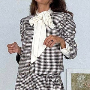 CHAQUETA DE PATA DE GALLO