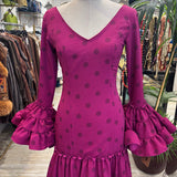 VESTIDO CANASTERO BUGANVILLA CON LUNARES