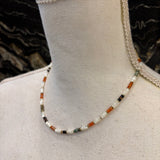 COLLAR CUENTAS TEJA