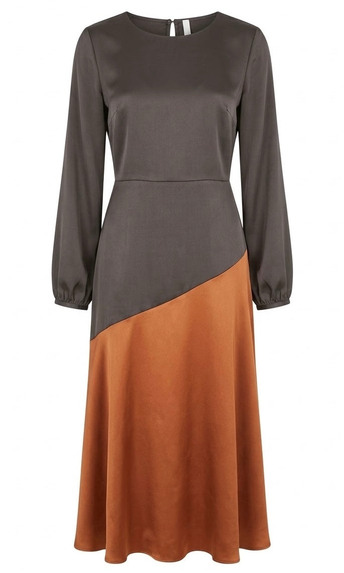 VESTIDO POTUGAL MARRON
