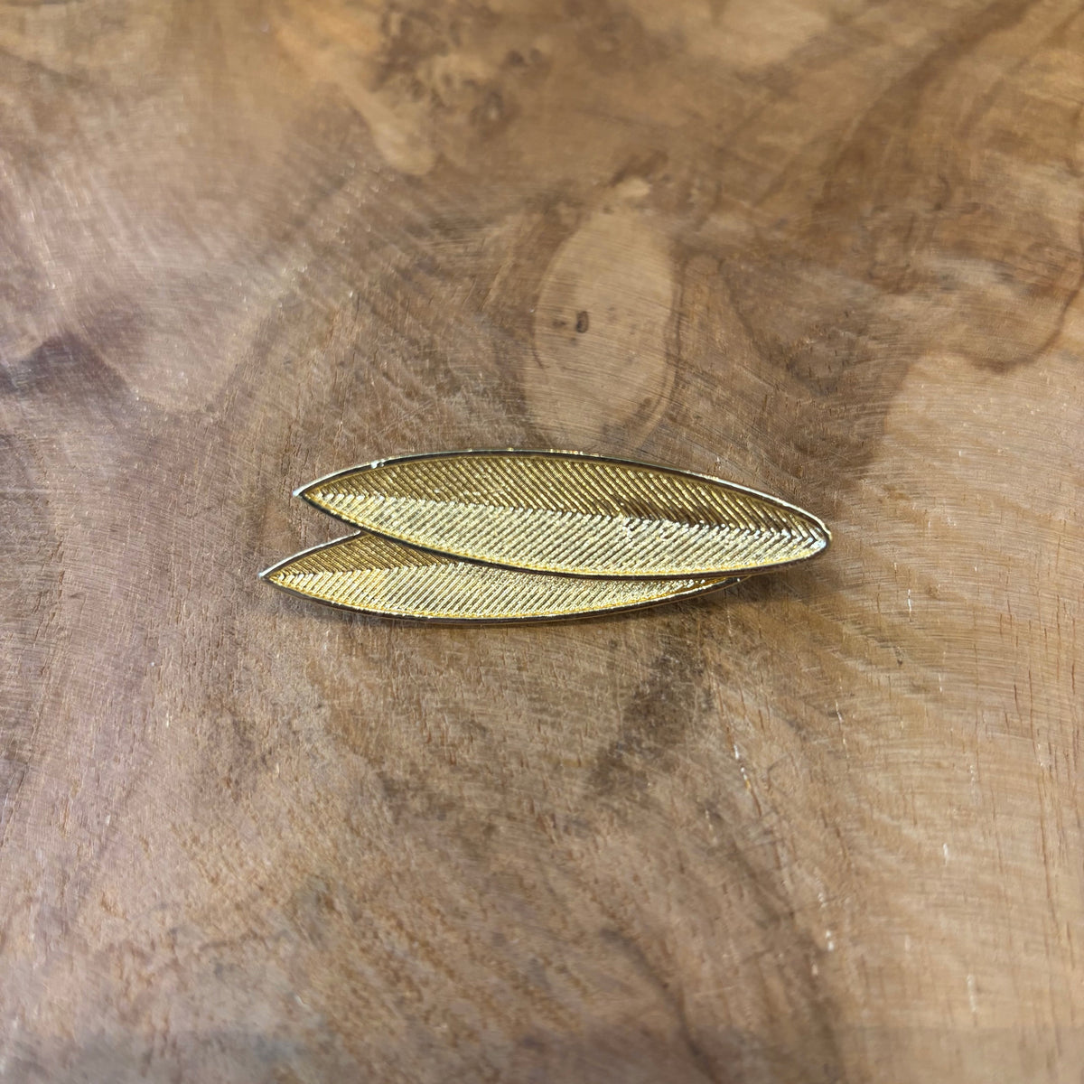 BROCHE DOBLE HOJA
