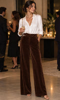 PANTALON TERCIOPELO MARRON