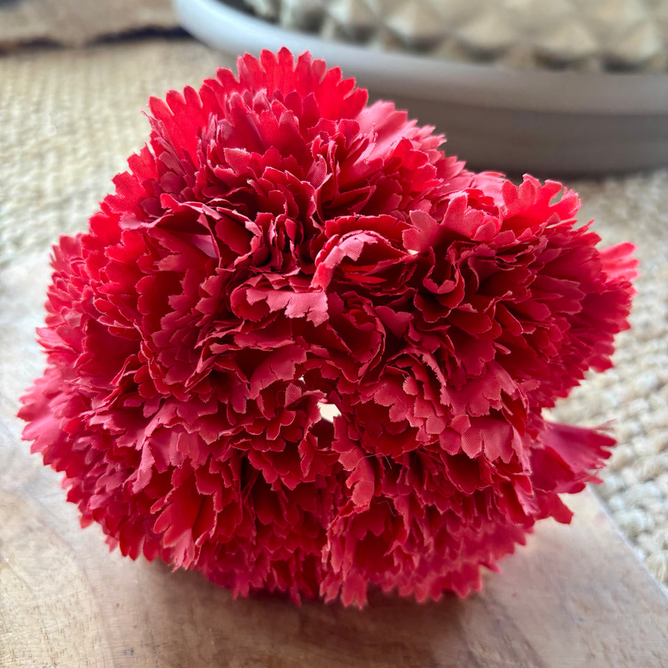 RAMILLETE DE CLAVELES CORAL
