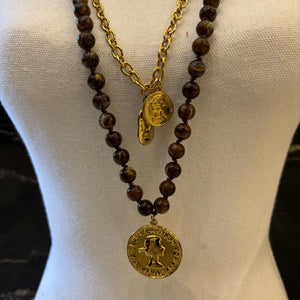 COLLAR MULTI COLLAR MARRON