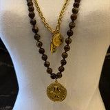 COLLAR MULTI COLLAR MARRON