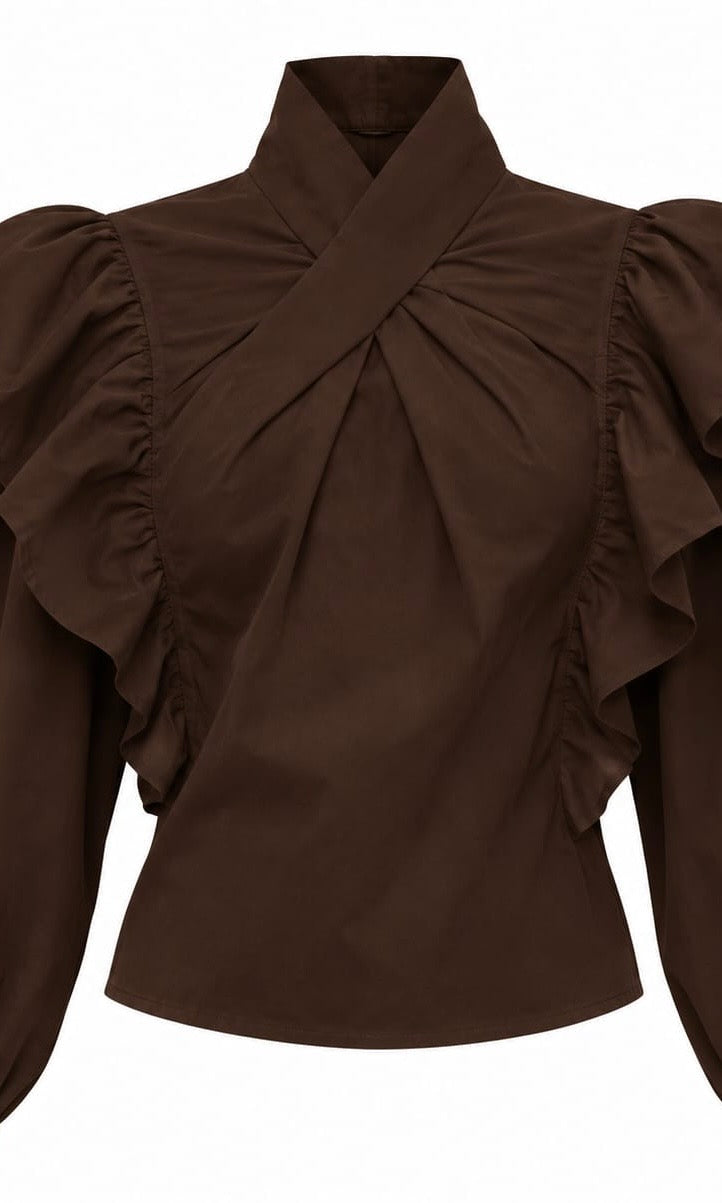 BLUSA BARI MARRON