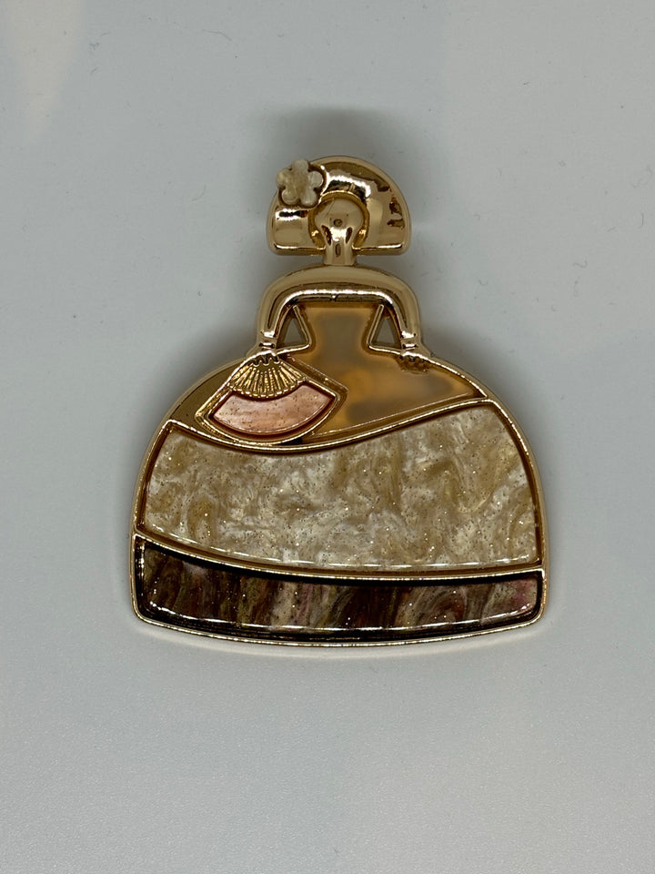 BROCHE MENINA BEIGE