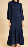VESTIDO FLORENCIA AZUL MARINO