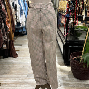 PANTALON CUADROS VERDES/CAMEL