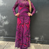 VESTIDO DE TUL ESTAMPADO