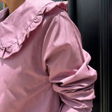 CAMISA CON CUELLO BEBÉ ROSA