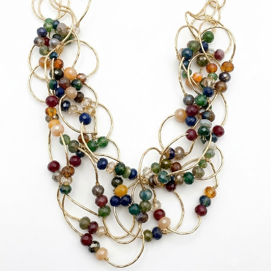 COLLAR PIEDRAS COLORES