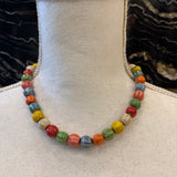 COLLAR DE CERAMICA BOLAS MULTICOLOR