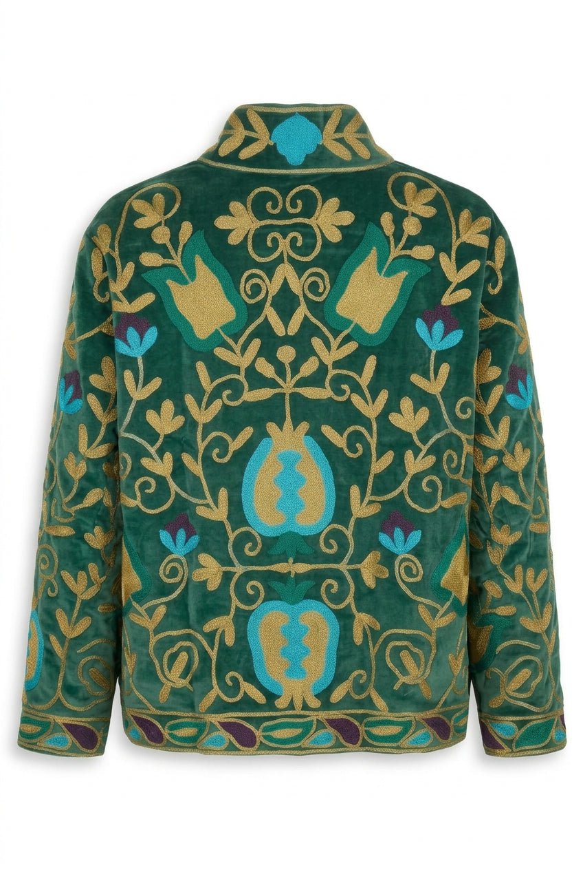 CHAQUETA ESTILO SUZANI VERDE ESMERALDA