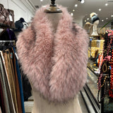 CUELLO PELO SINTETICO ROSA