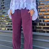 PANTALON BOMBACHO MICROPANA BURDEOS