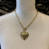 CADENA SAGRADO CORAZON DORADO